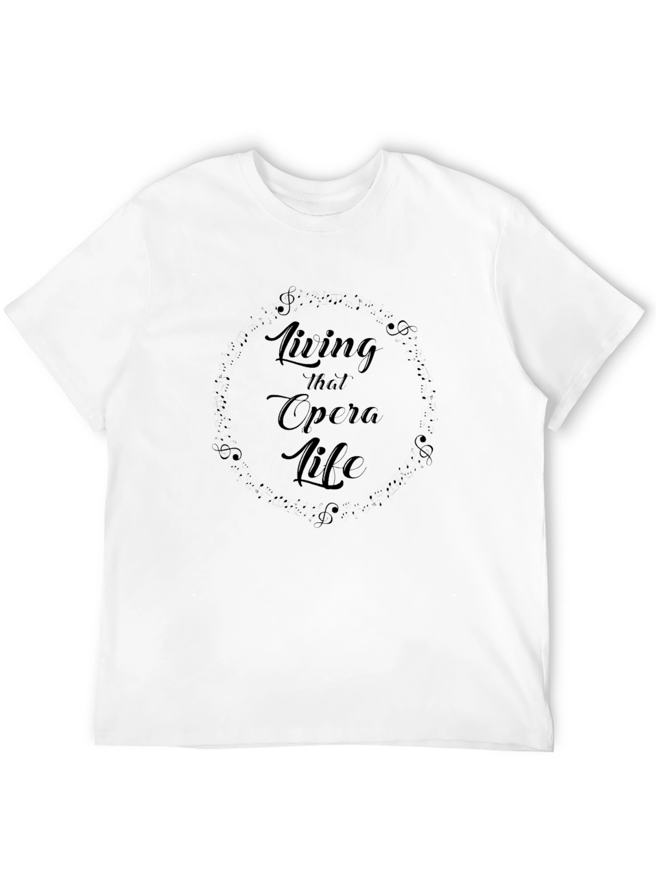 Opera Life Black Graphic Tee
