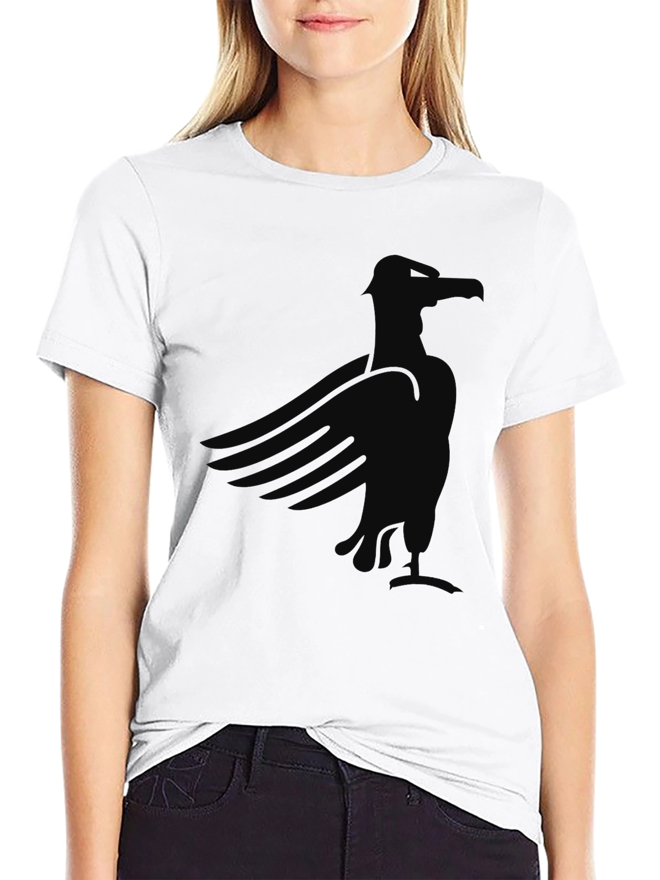 Black Eagle Graphic Tee - Mens Casual Shirt
