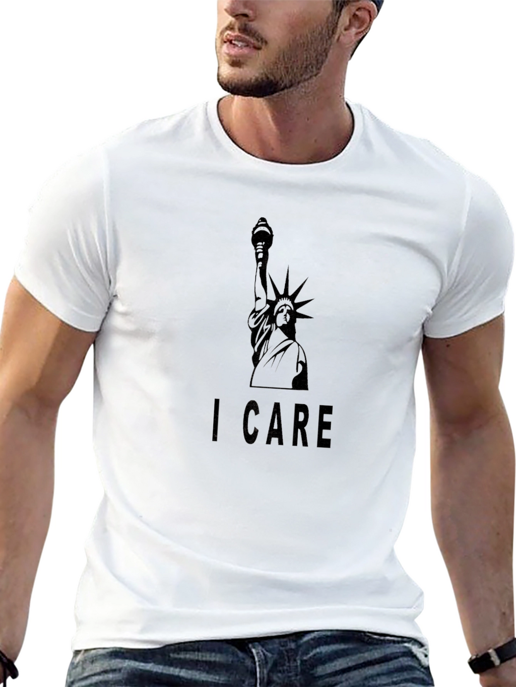 I Care Statue of Liberty Graphic Tee