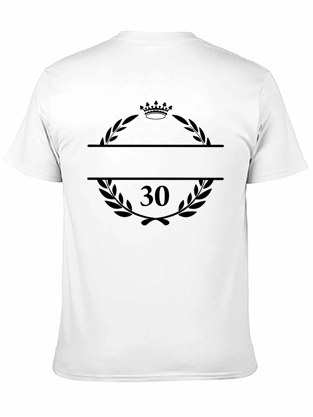 Mens 30th Birthday Crown Laurel T-Shirt