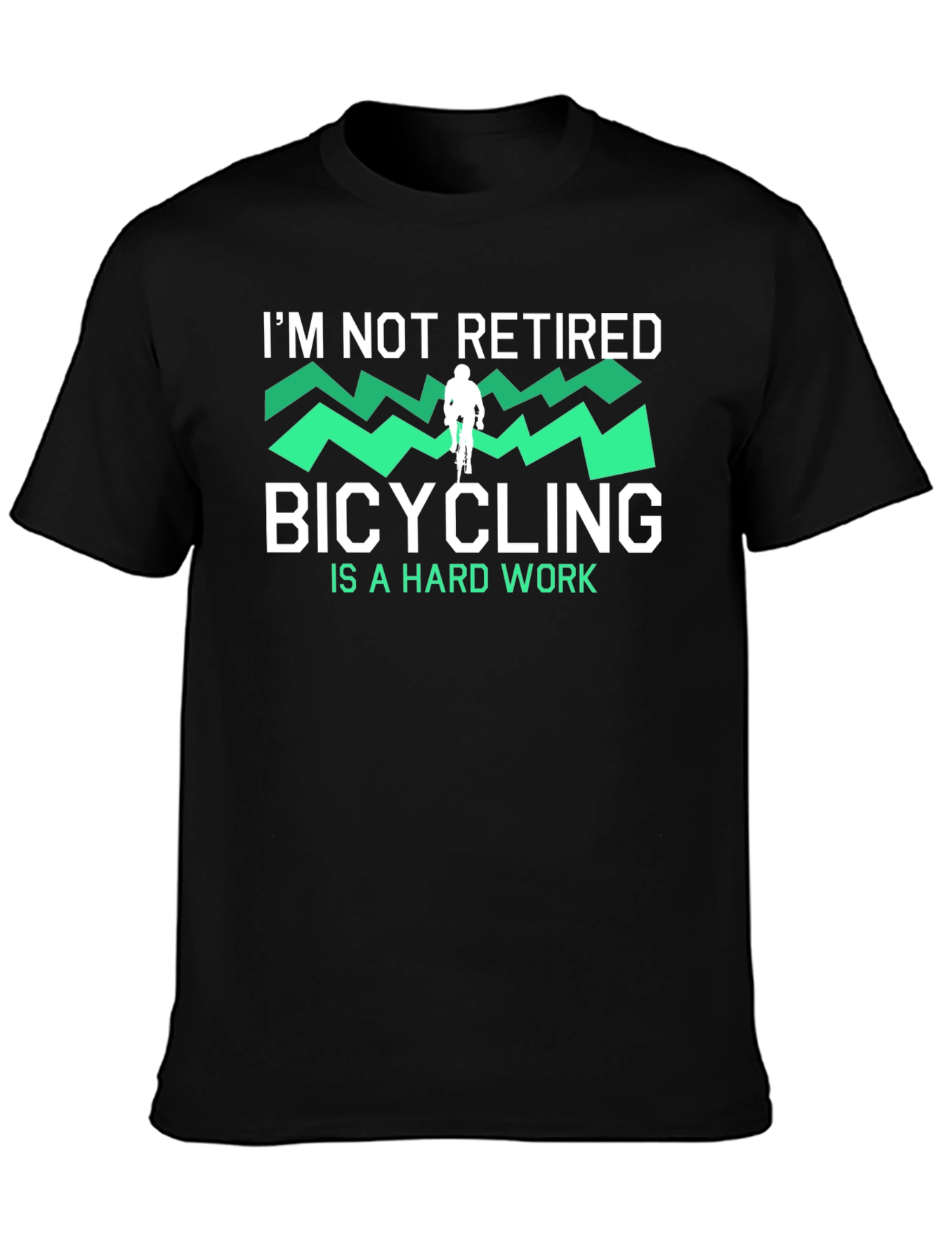 Bicycling Hard Work T-Shirt - Funny Cyclist Tee