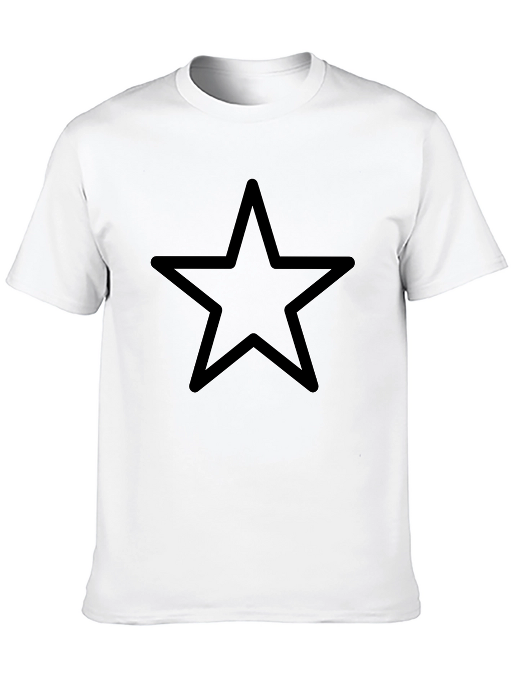 Minimalist Black Star Graphic Tee