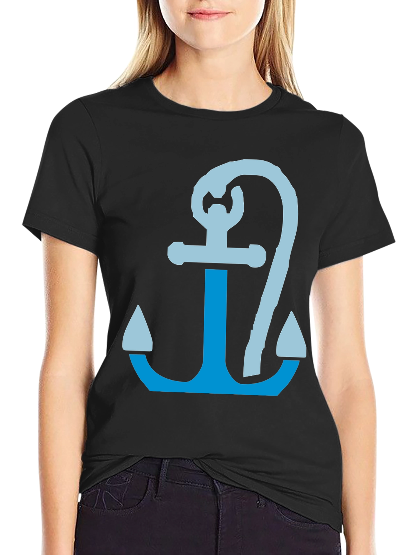 Anchor Graphic Tee - Nautical Style