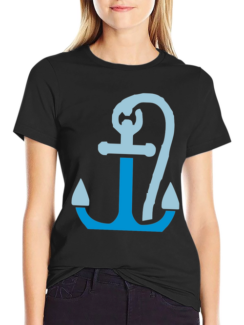 Anchor Graphic Tee - Nautical Style
