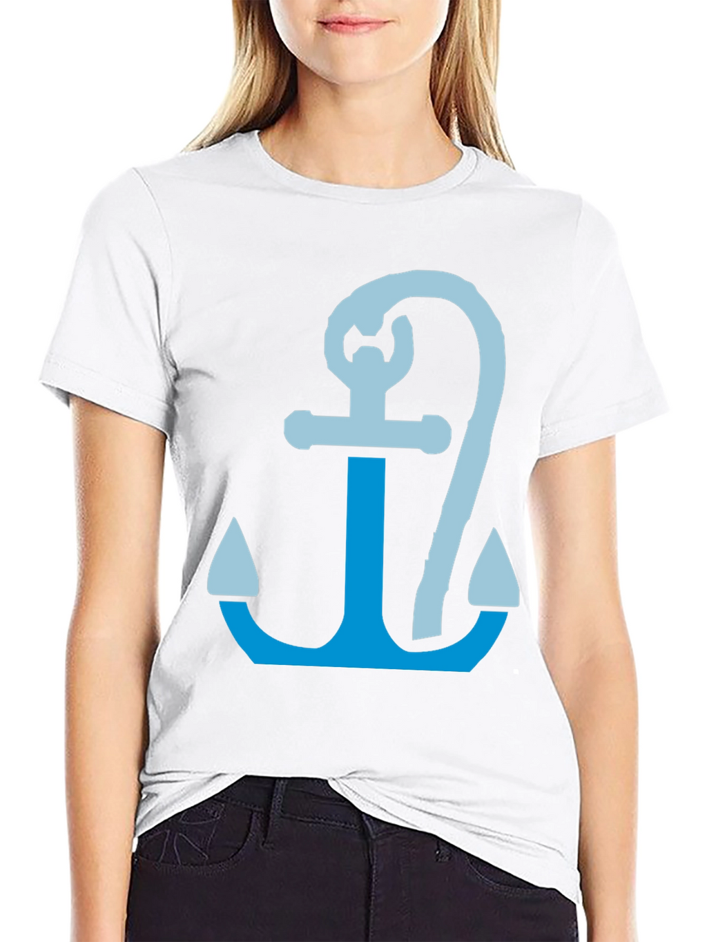 Anchor Graphic Tee - Nautical Style