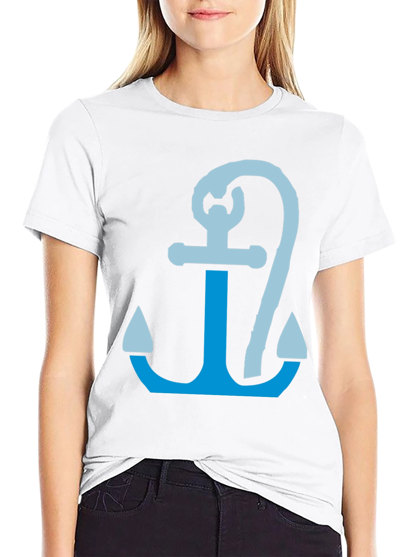 Anchor Graphic Tee - Nautical Style