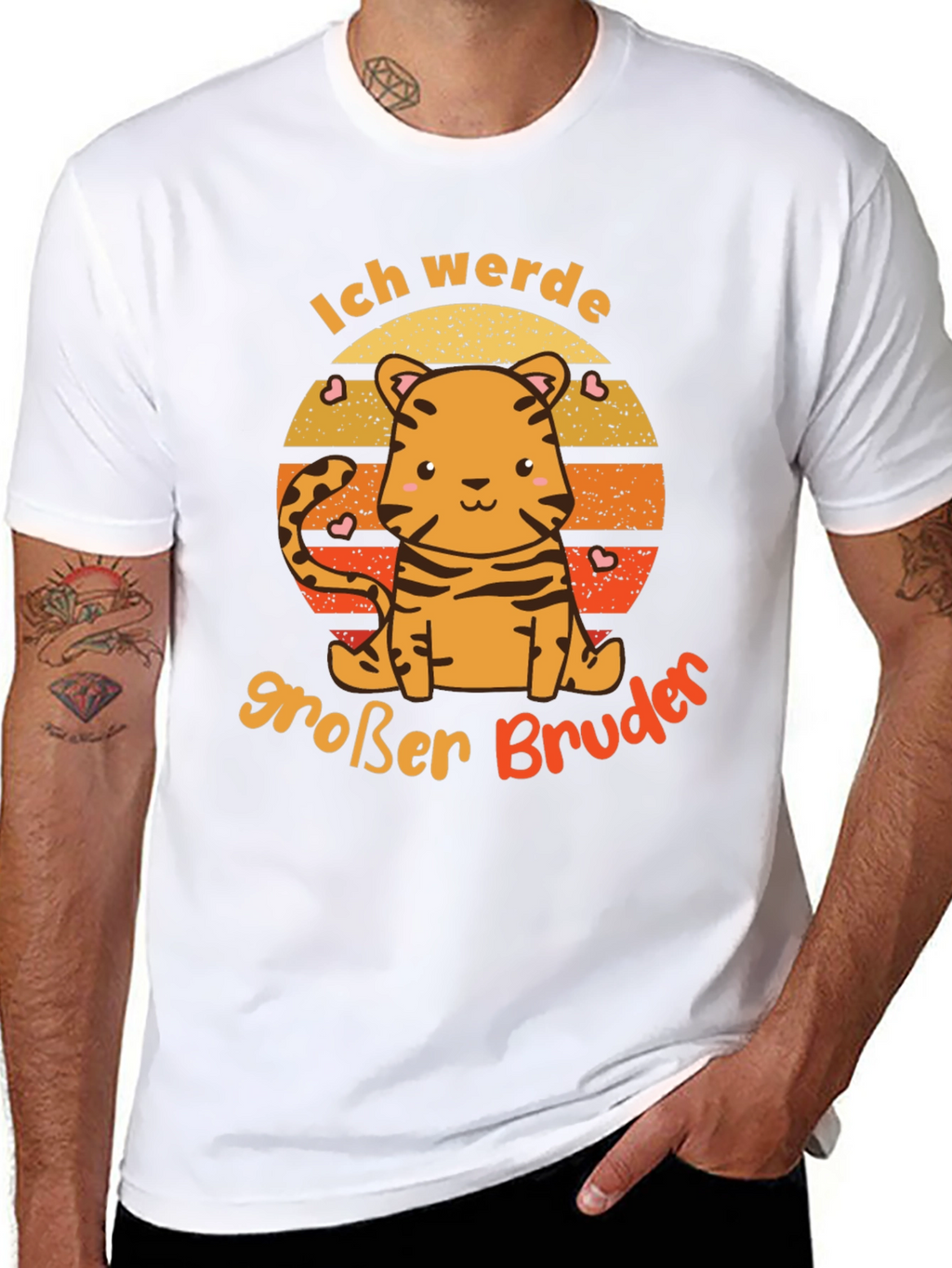 Big Brother Announcement Tiger Graphic Tee