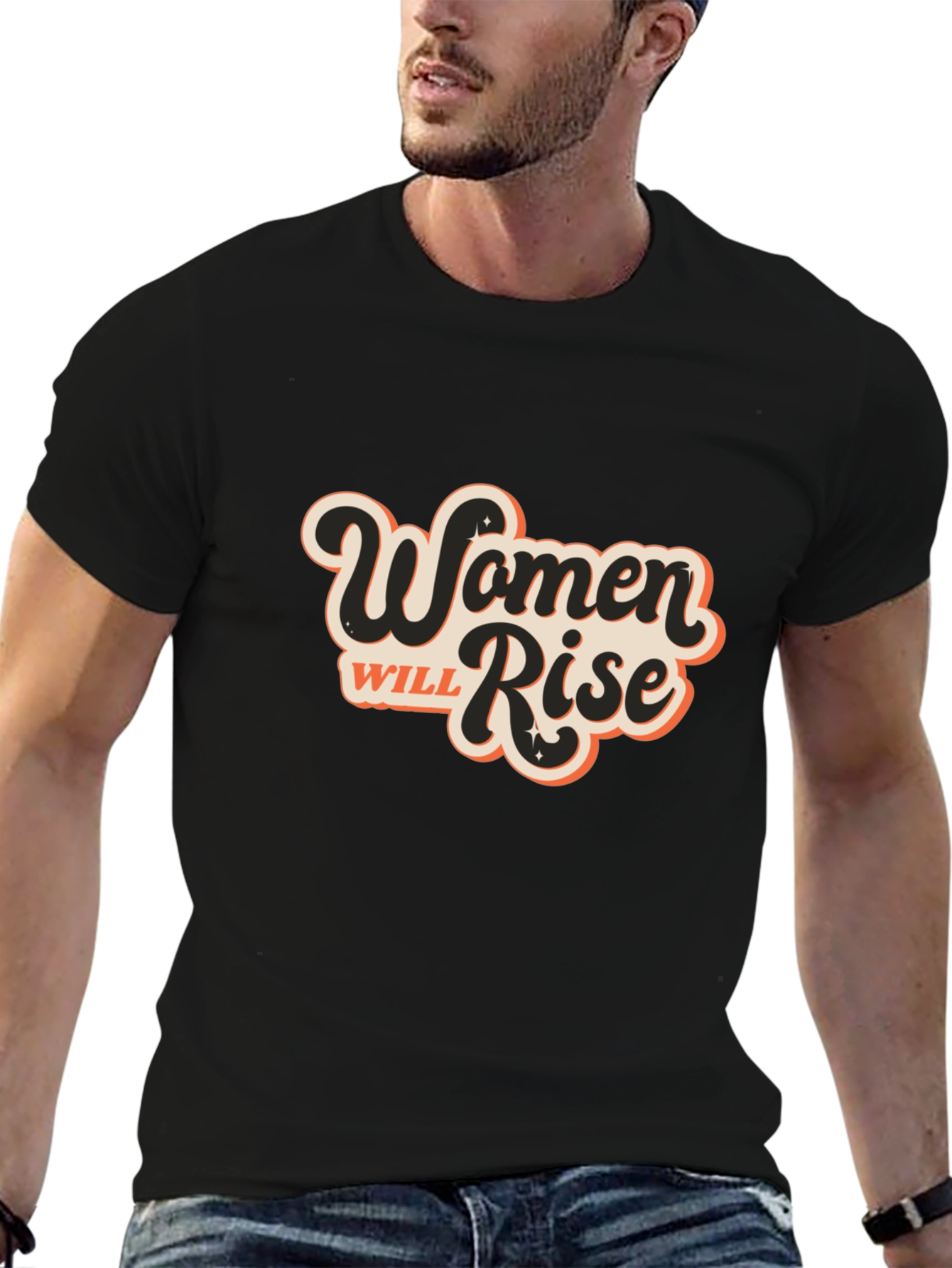 Women Will Rise Graphic T-Shirt - Black