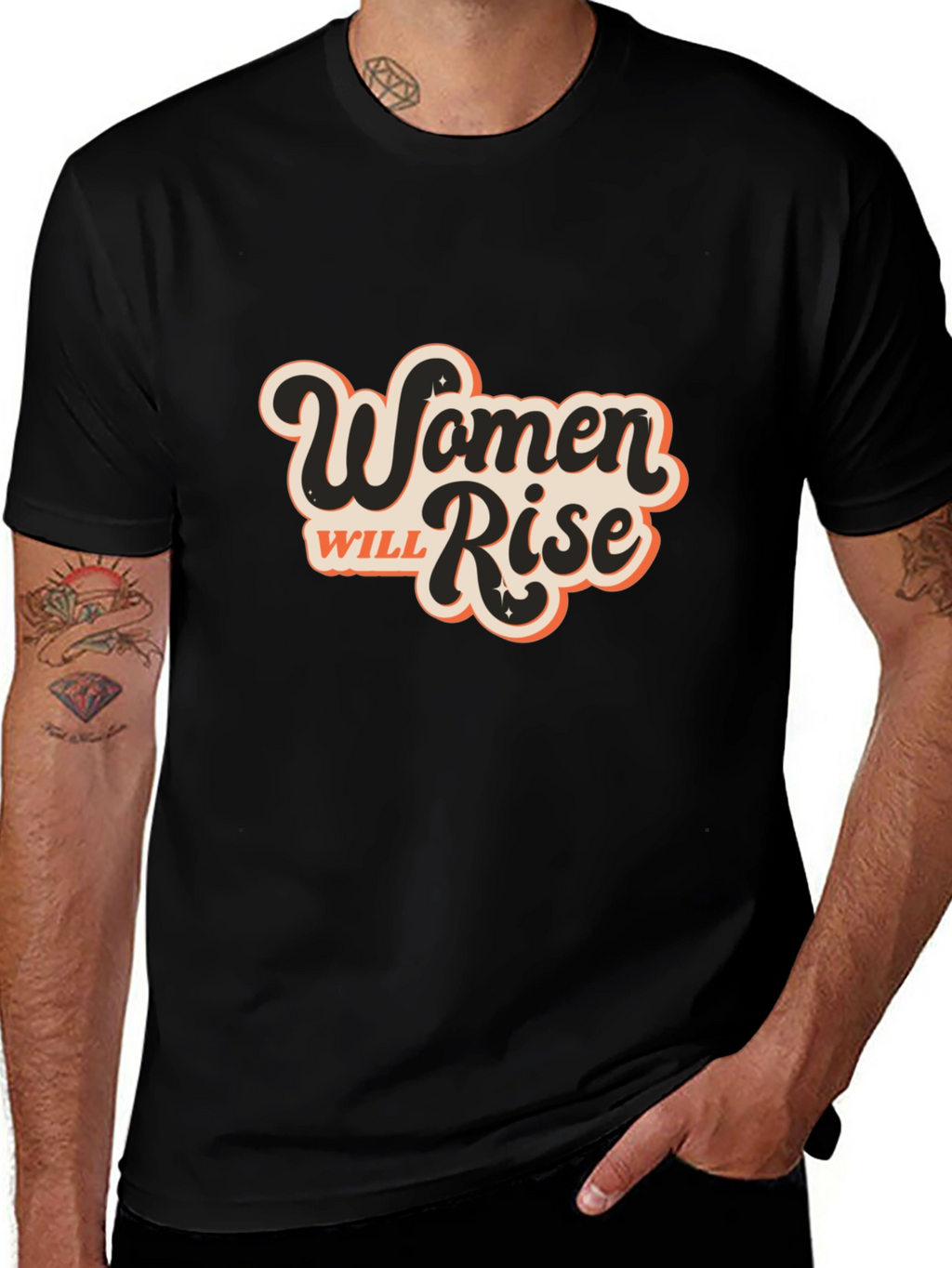 Women Will Rise Graphic T-Shirt - Black