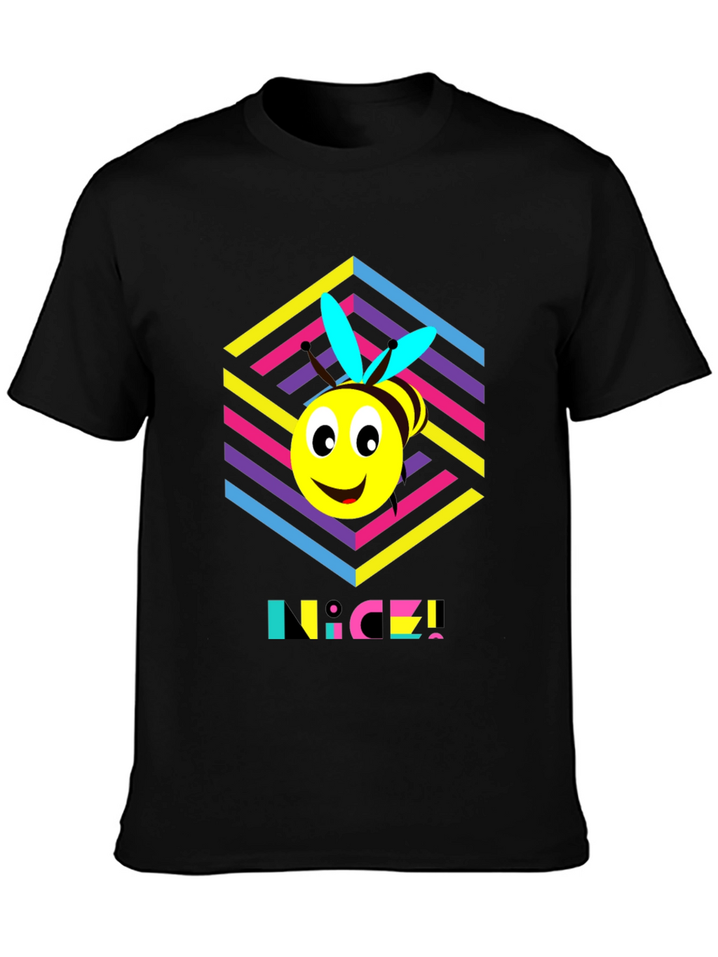 Funky Bee T-Shirt - Retro 80s Style!