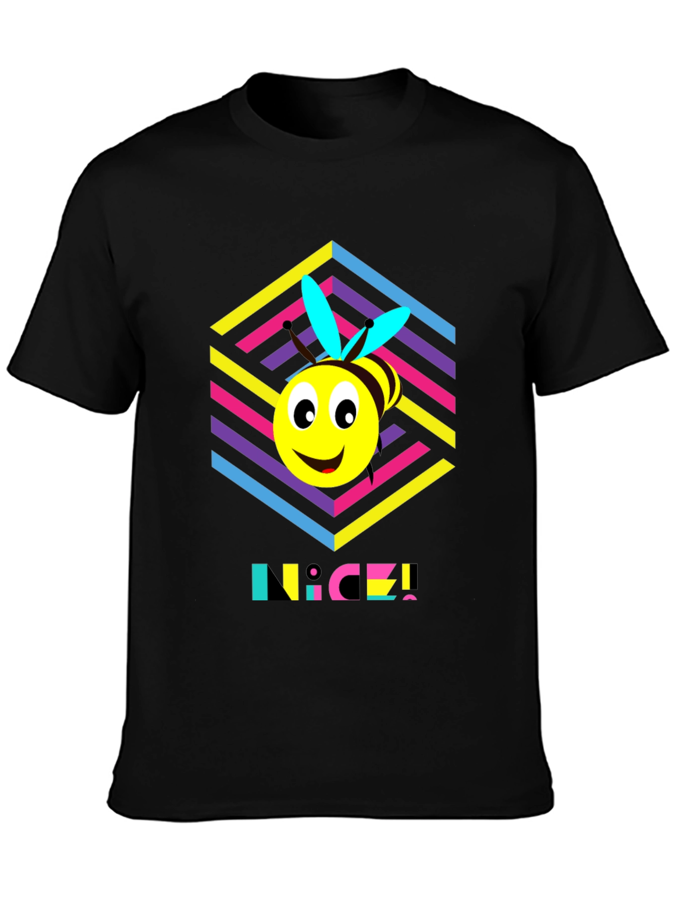 Funky Bee T-Shirt - Retro 80s Style!