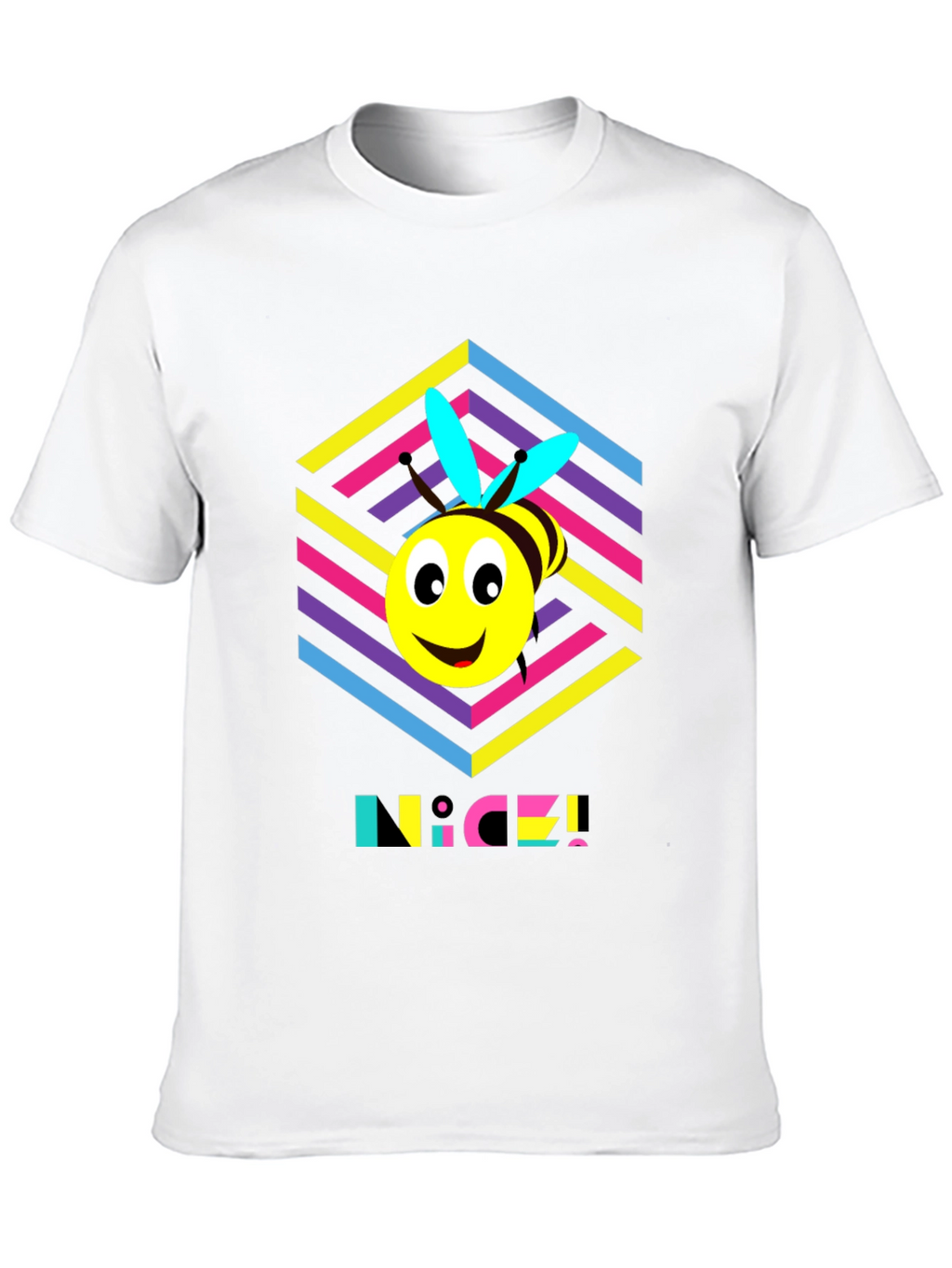 Funky Bee T-Shirt - Retro 80s Style!