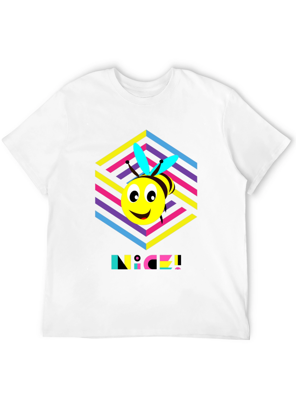 Funky Bee T-Shirt - Retro 80s Style!