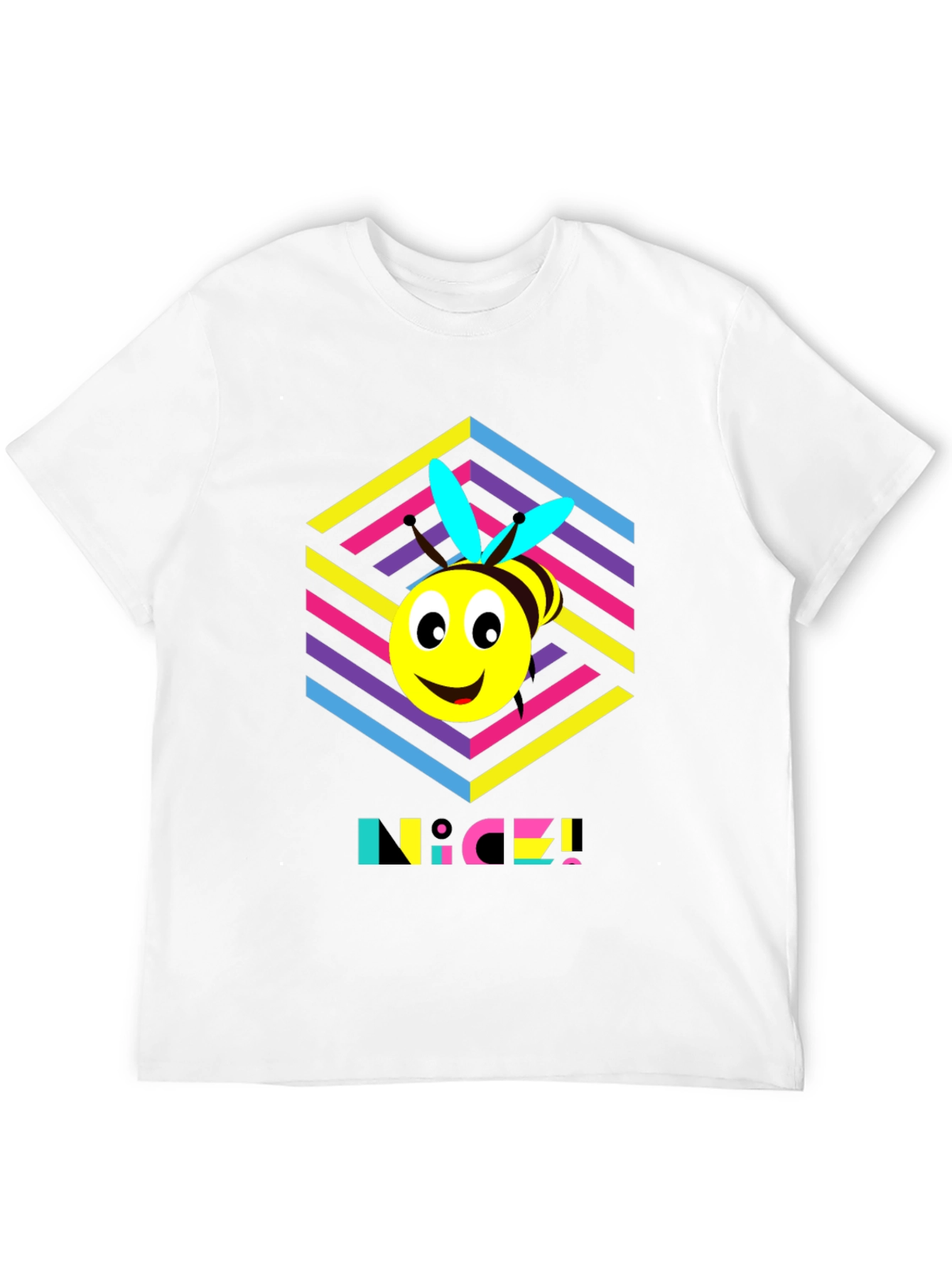 Funky Bee T-Shirt - Retro 80s Style!