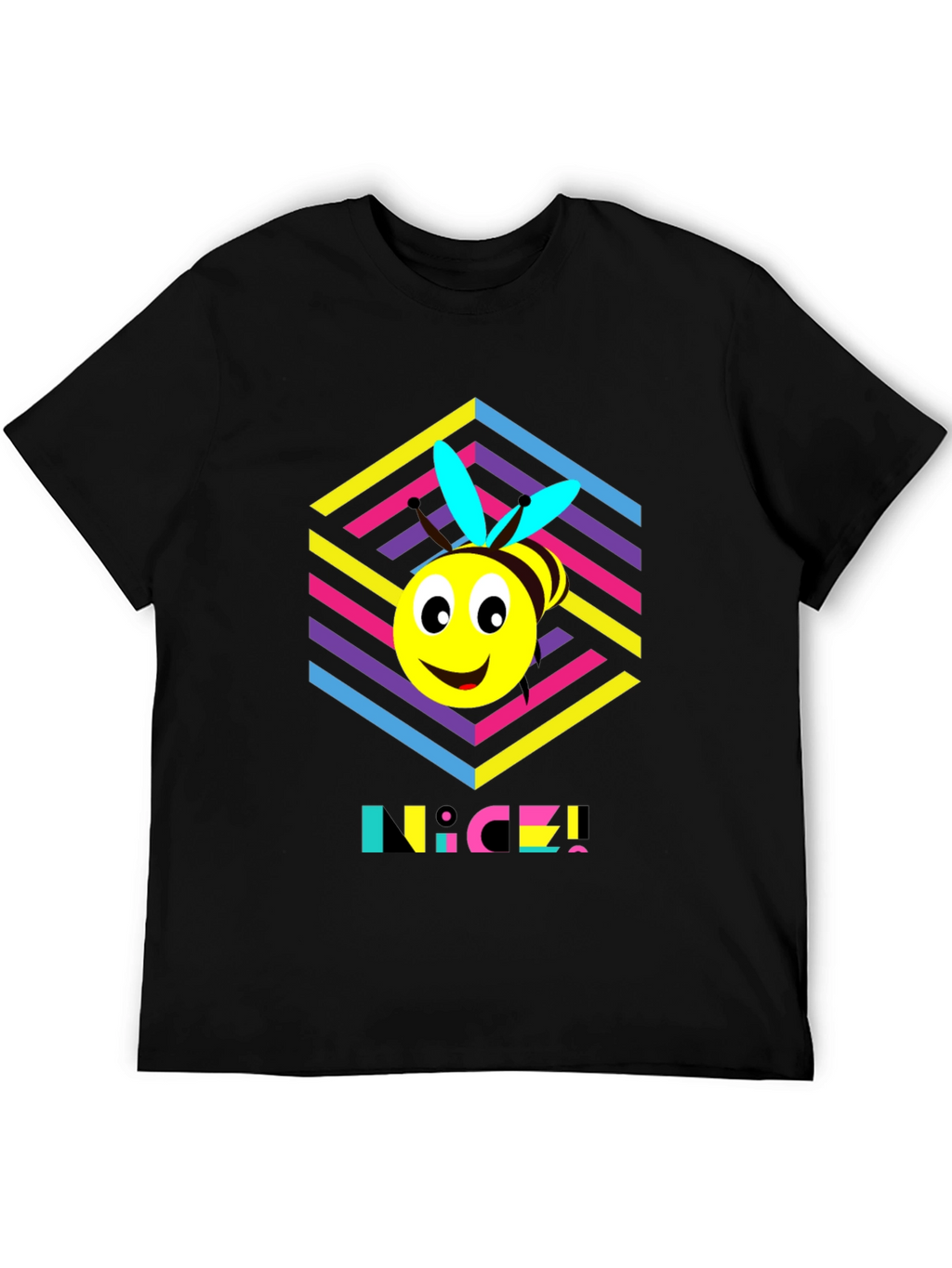 Funky Bee T-Shirt - Retro 80s Style!