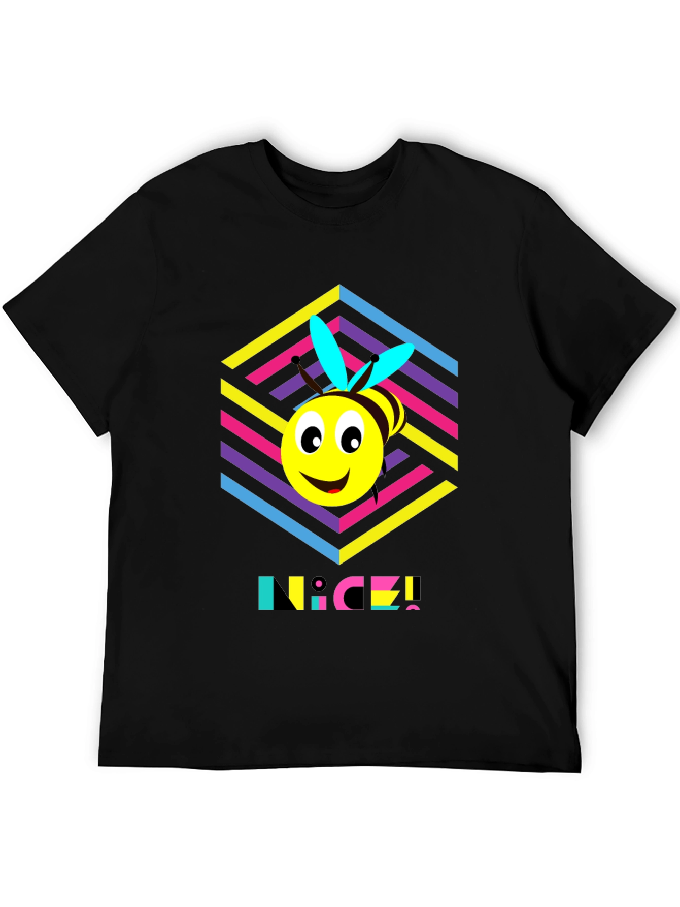 Funky Bee T-Shirt - Retro 80s Style!
