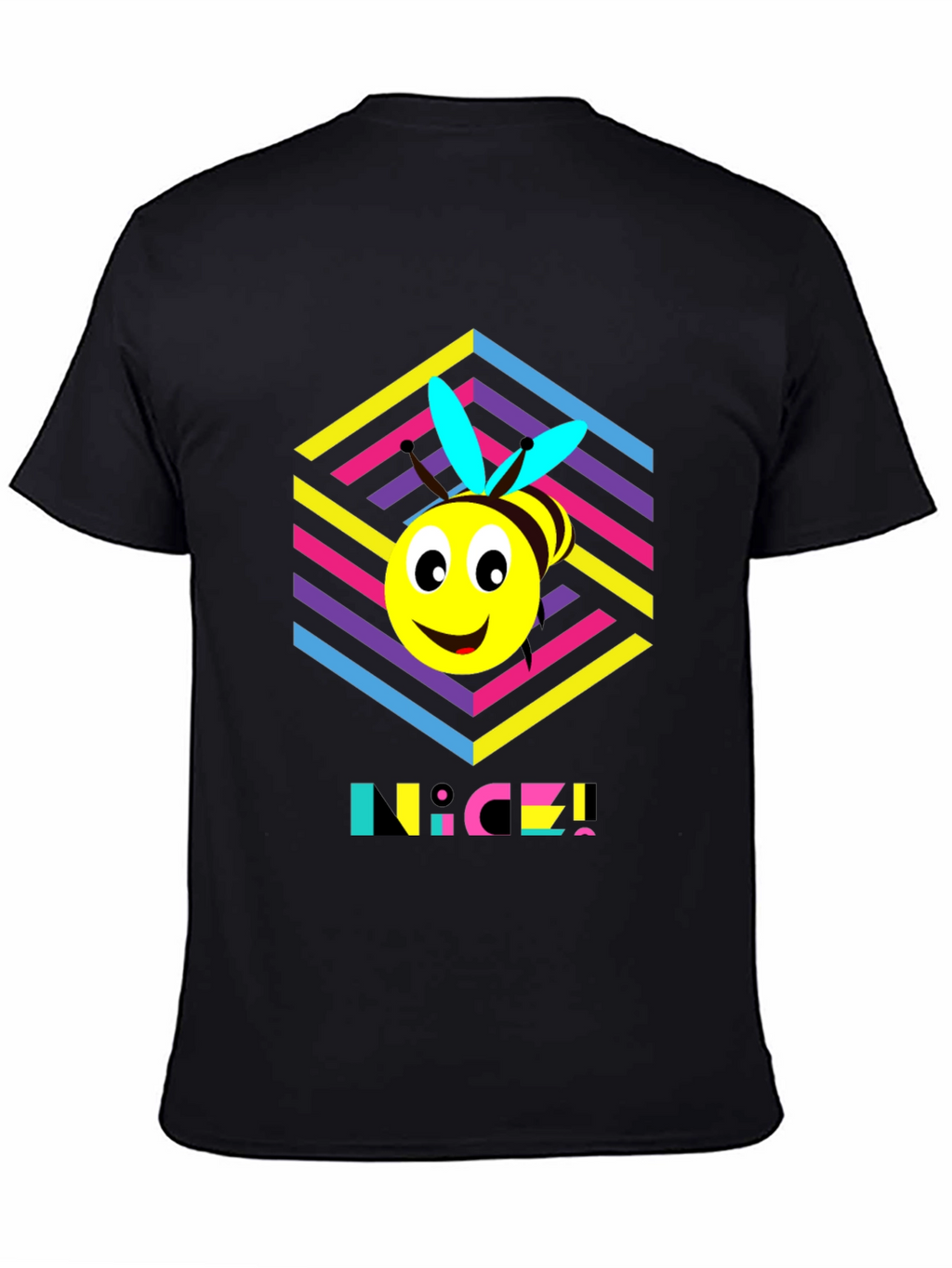 Funky Bee T-Shirt - Retro 80s Style!