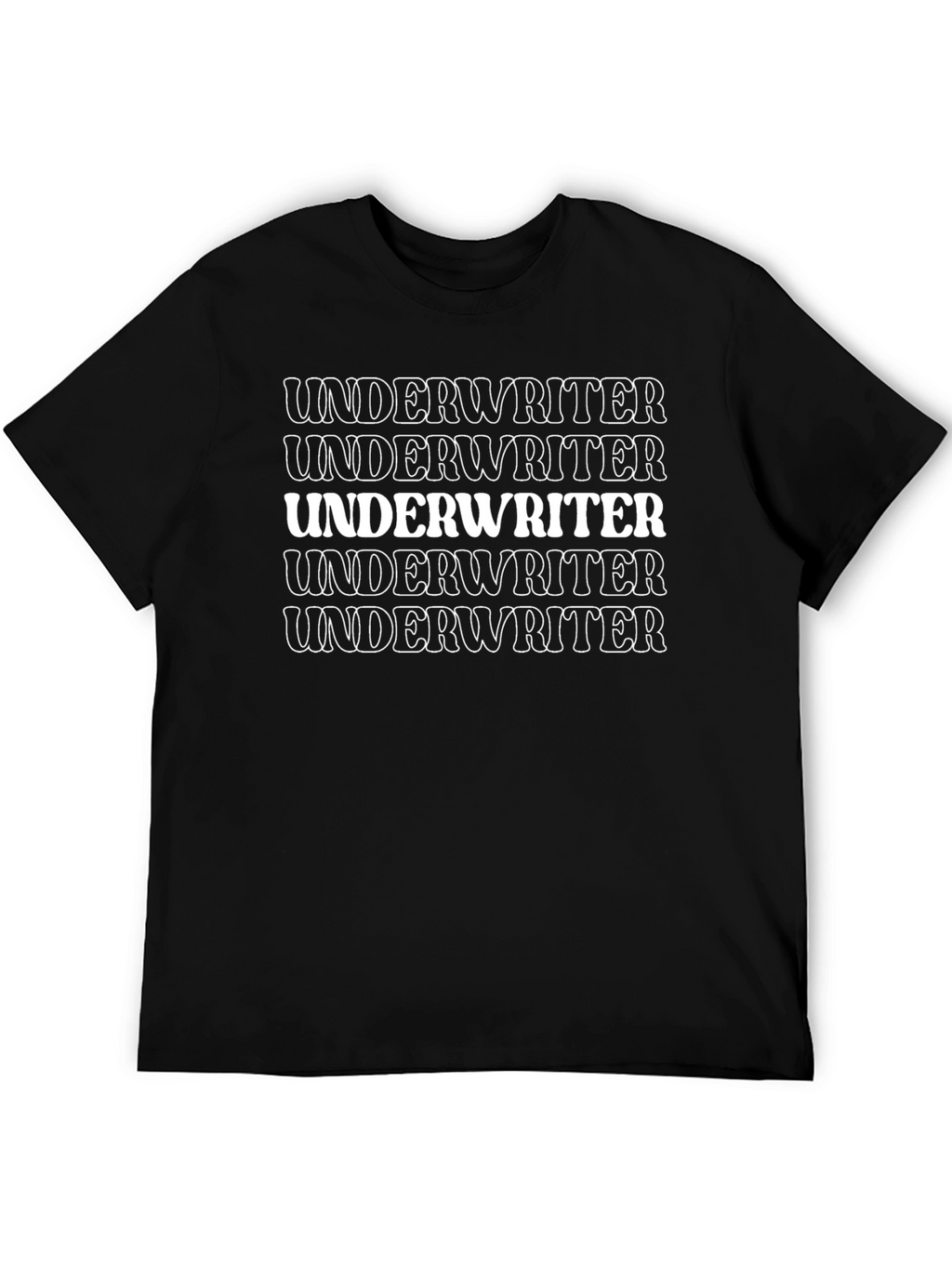 Underwriter Graphic T-Shirt - Black Cotton Tee