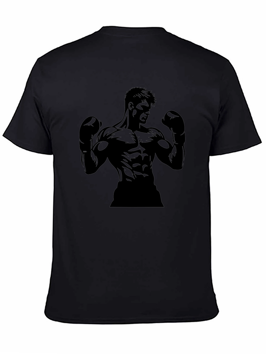 Black Boxer Graphic Tee - Mens Fitness Shirt