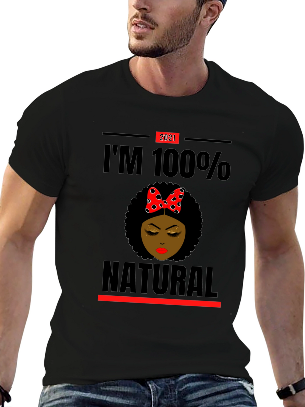 Im 100% Natural Afro T-Shirt