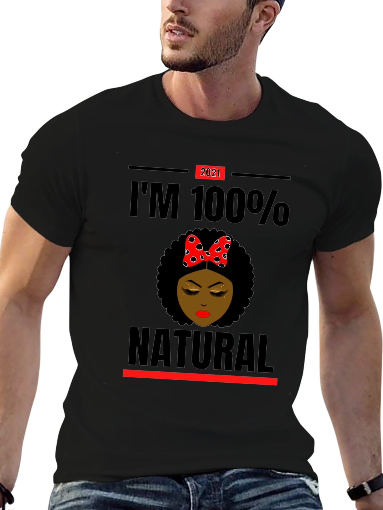 Im 100% Natural Afro T-Shirt