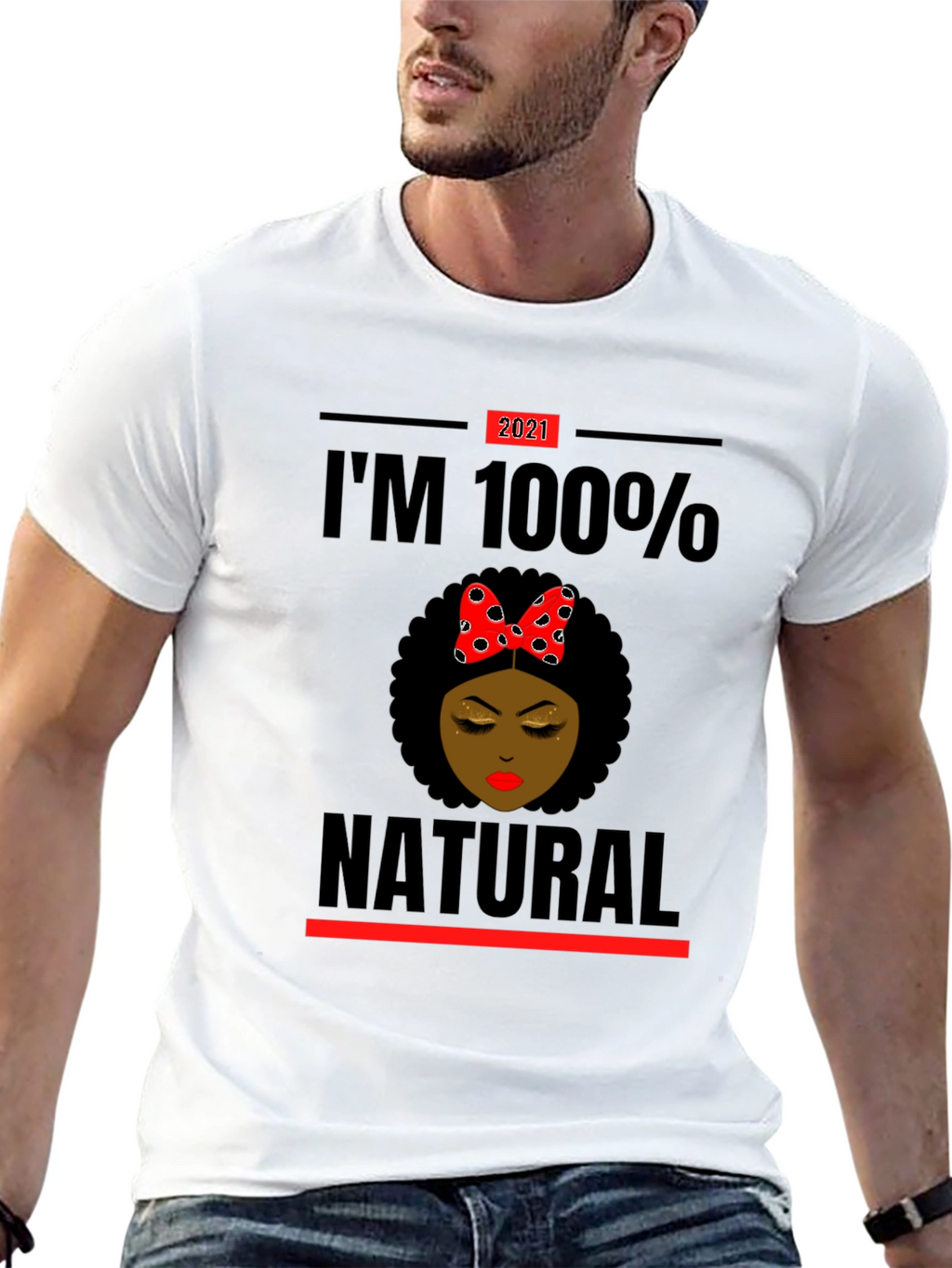 Im 100% Natural Afro T-Shirt