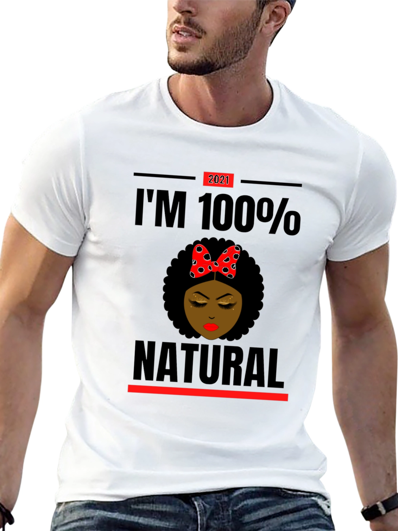 Im 100% Natural Afro T-Shirt