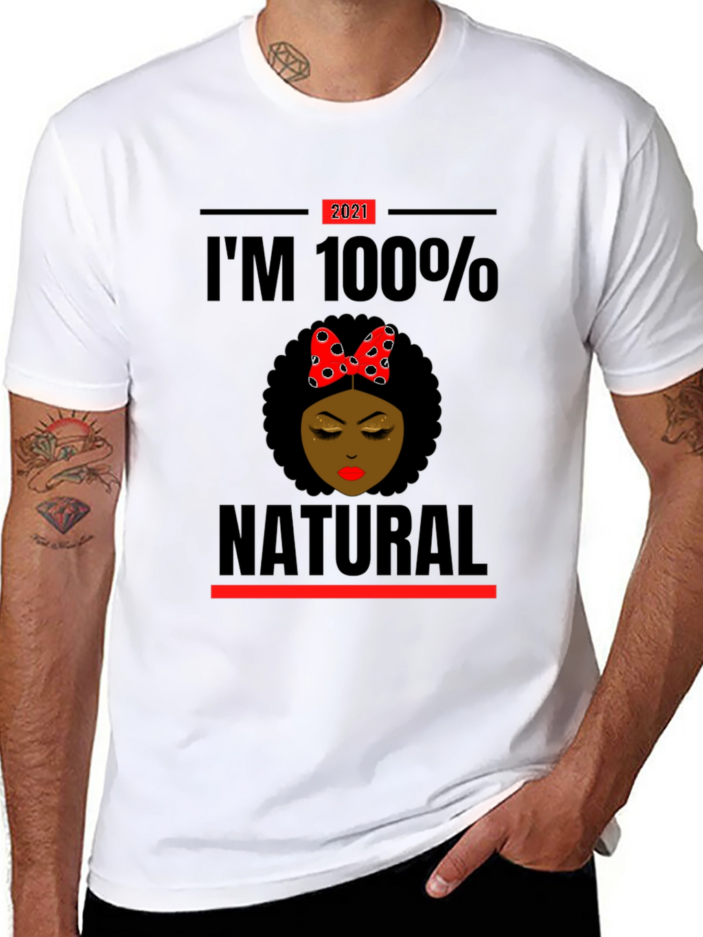 Im 100% Natural Afro T-Shirt