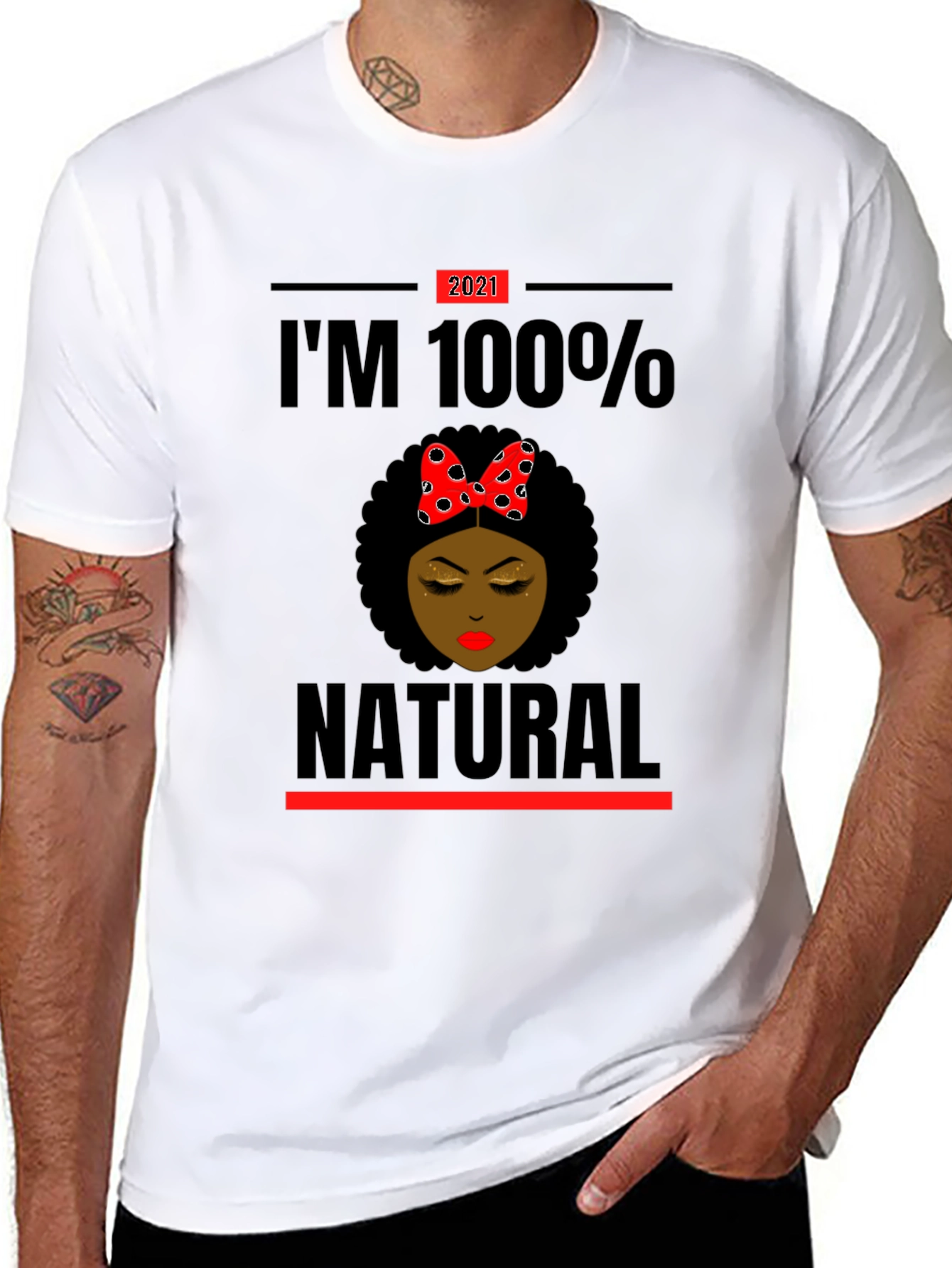 Im 100% Natural Afro T-Shirt