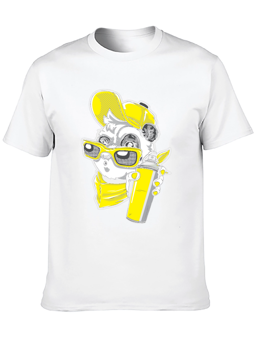 Graffiti Panda Graphic Tee - Urban Style