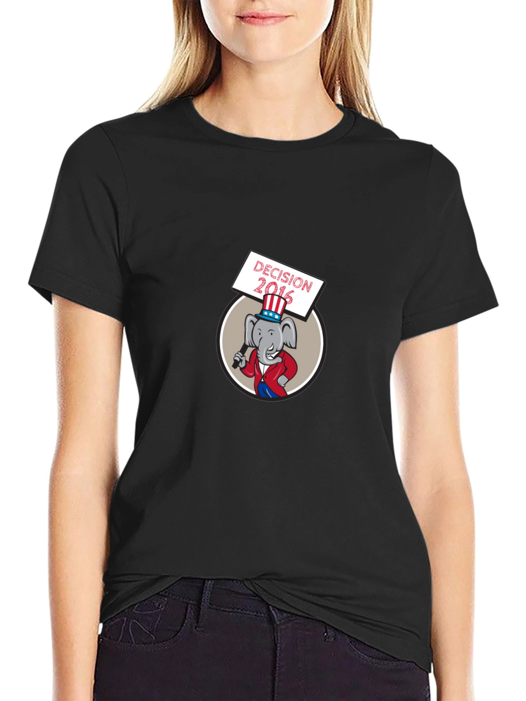 Decision 2016 Cartoon Elephant T-Shirt