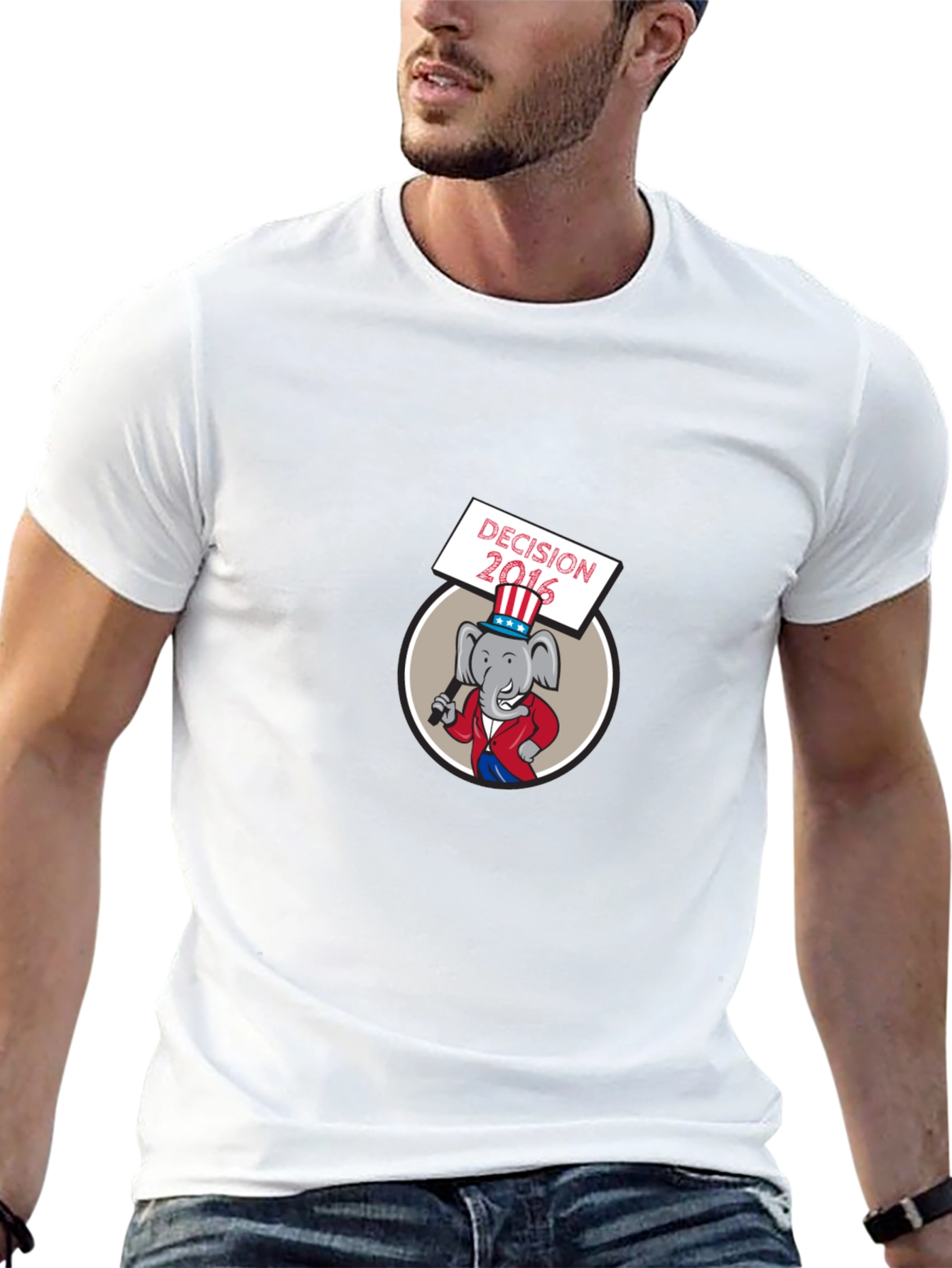 Decision 2016 Cartoon Elephant T-Shirt