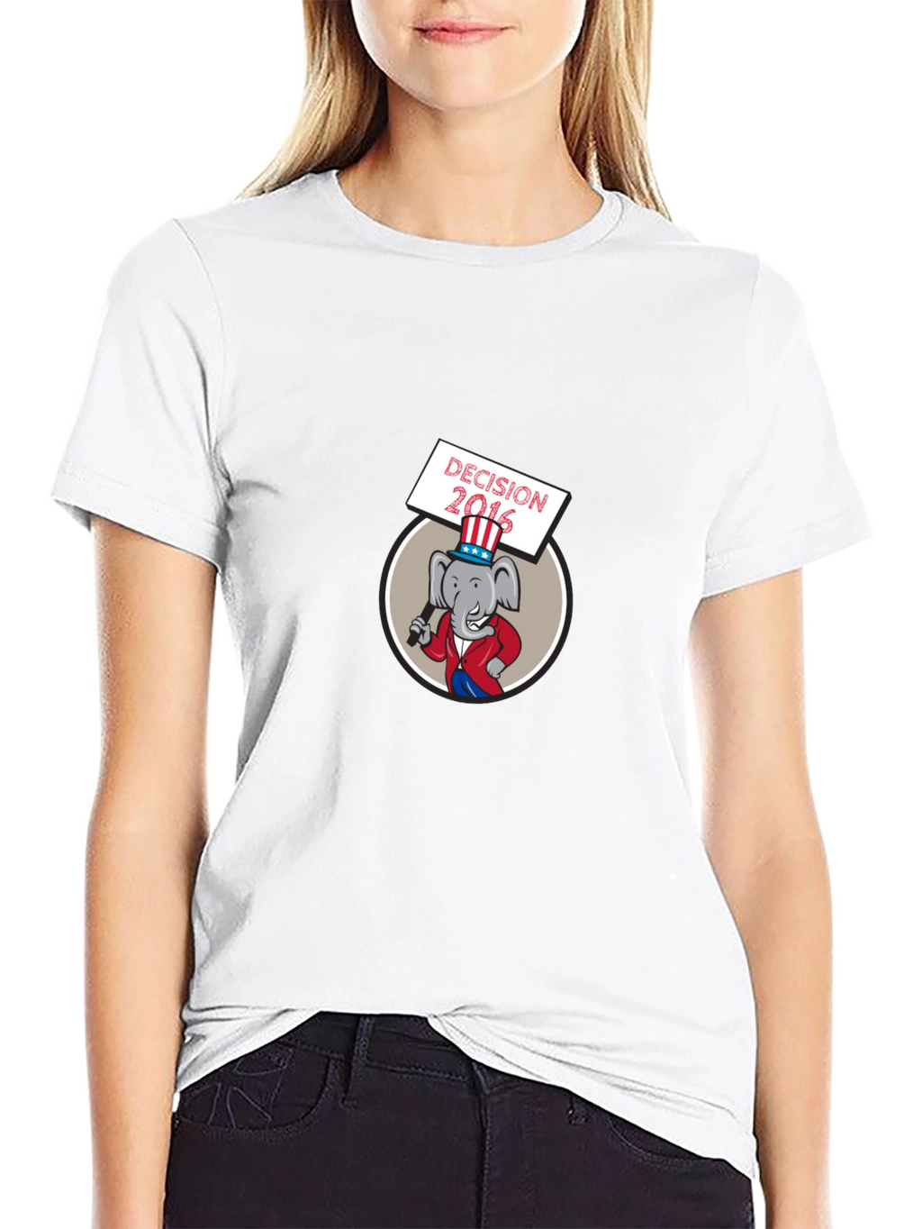 Decision 2016 Cartoon Elephant T-Shirt