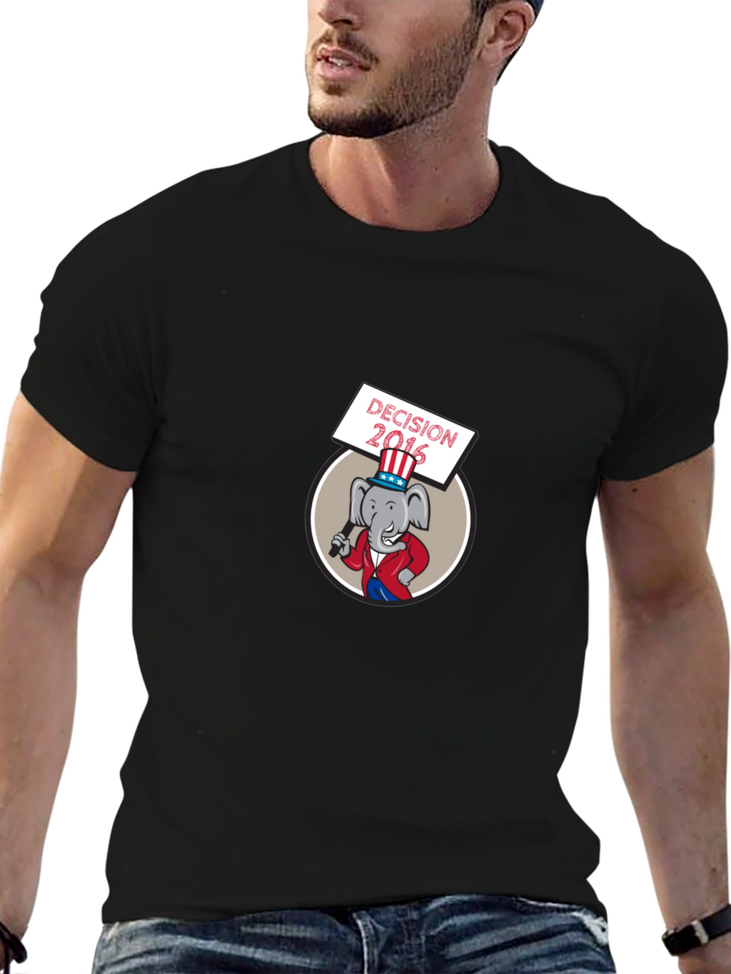 Decision 2016 Cartoon Elephant T-Shirt