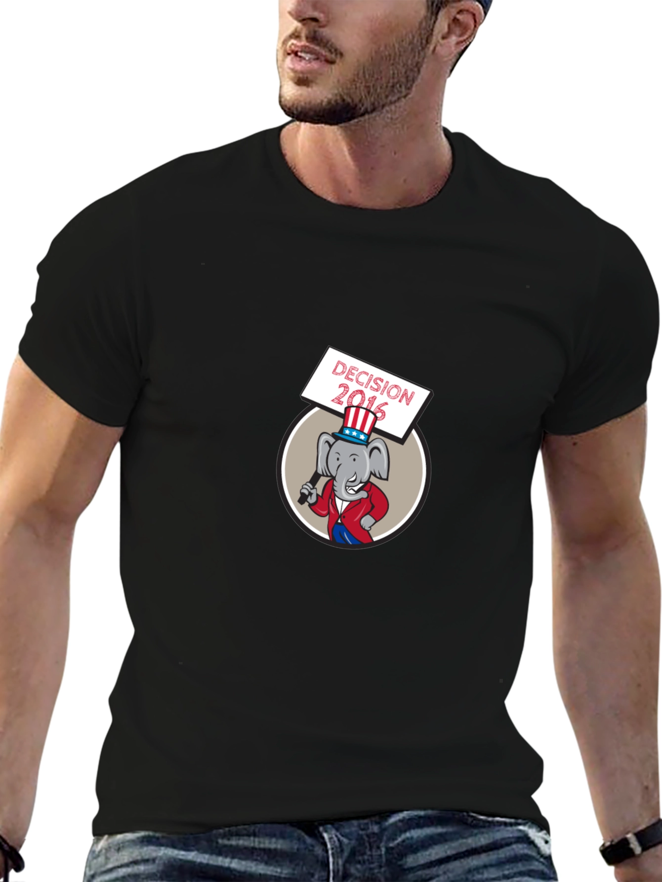Decision 2016 Cartoon Elephant T-Shirt
