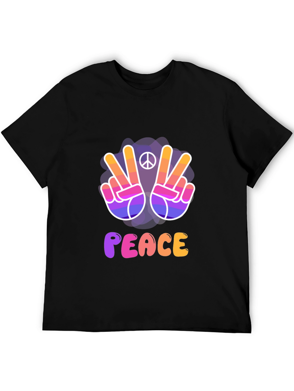 Peace Sign T-Shirt - Vibrant Retro Style