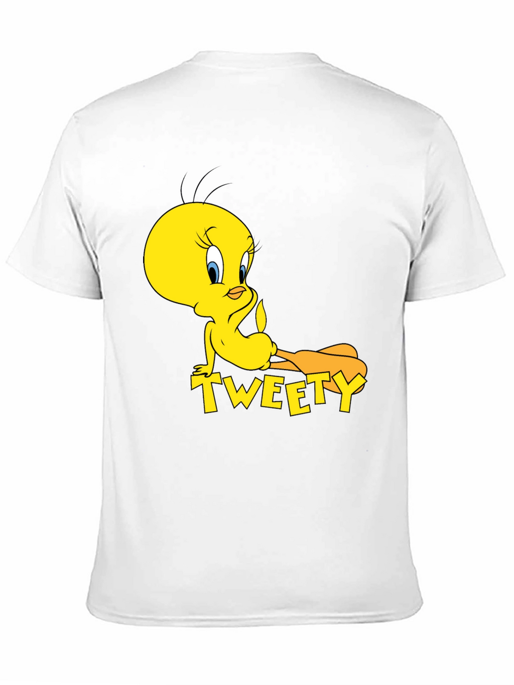 Tweety Bird Graphic Print Black T-Shirt