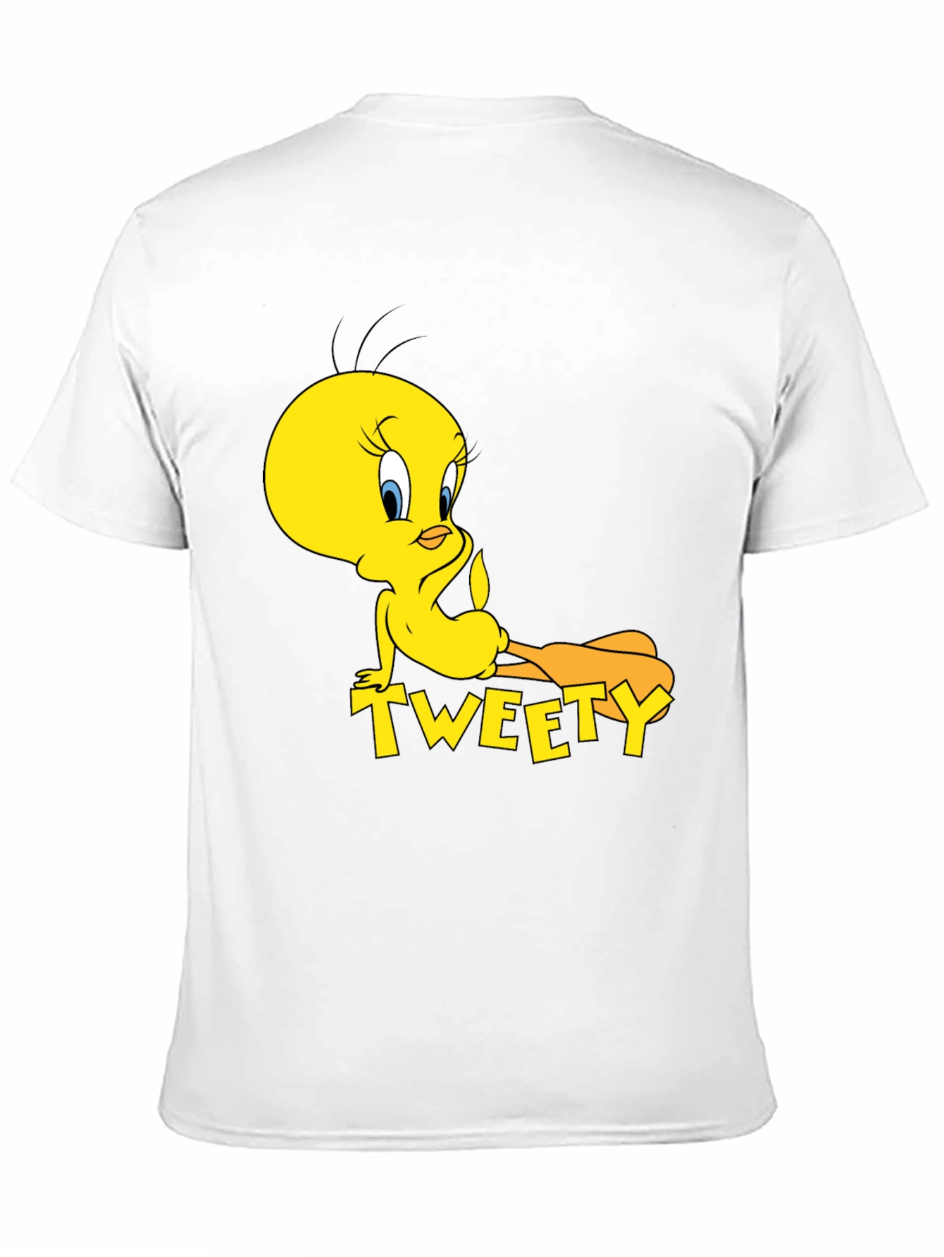 Tweety Bird Graphic Print Black T-Shirt