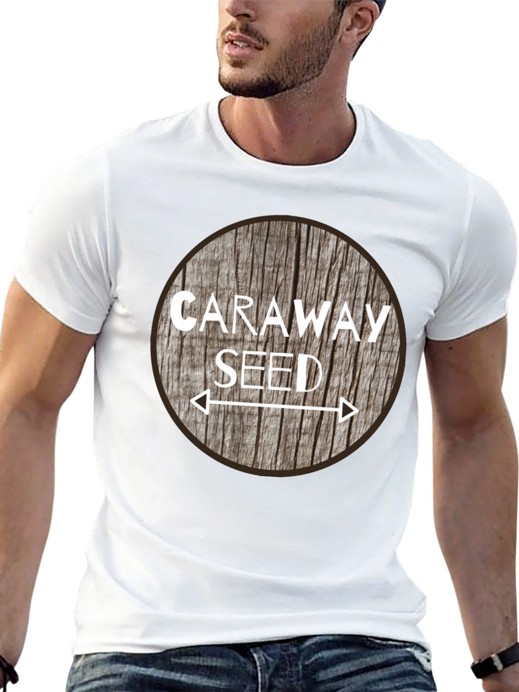 Caraway Seed T-Shirt - Natural Wood Design