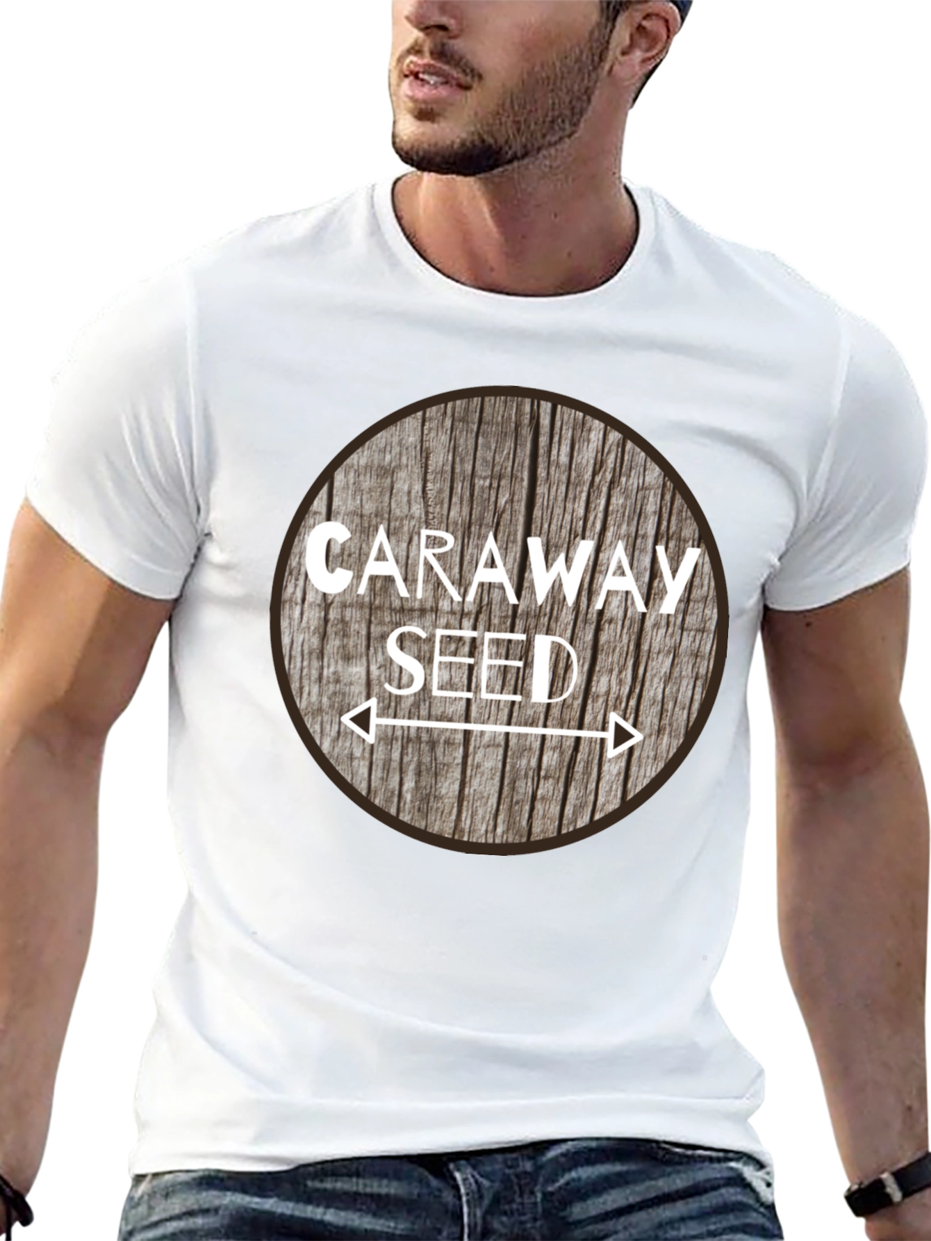 Caraway Seed T-Shirt - Natural Wood Design