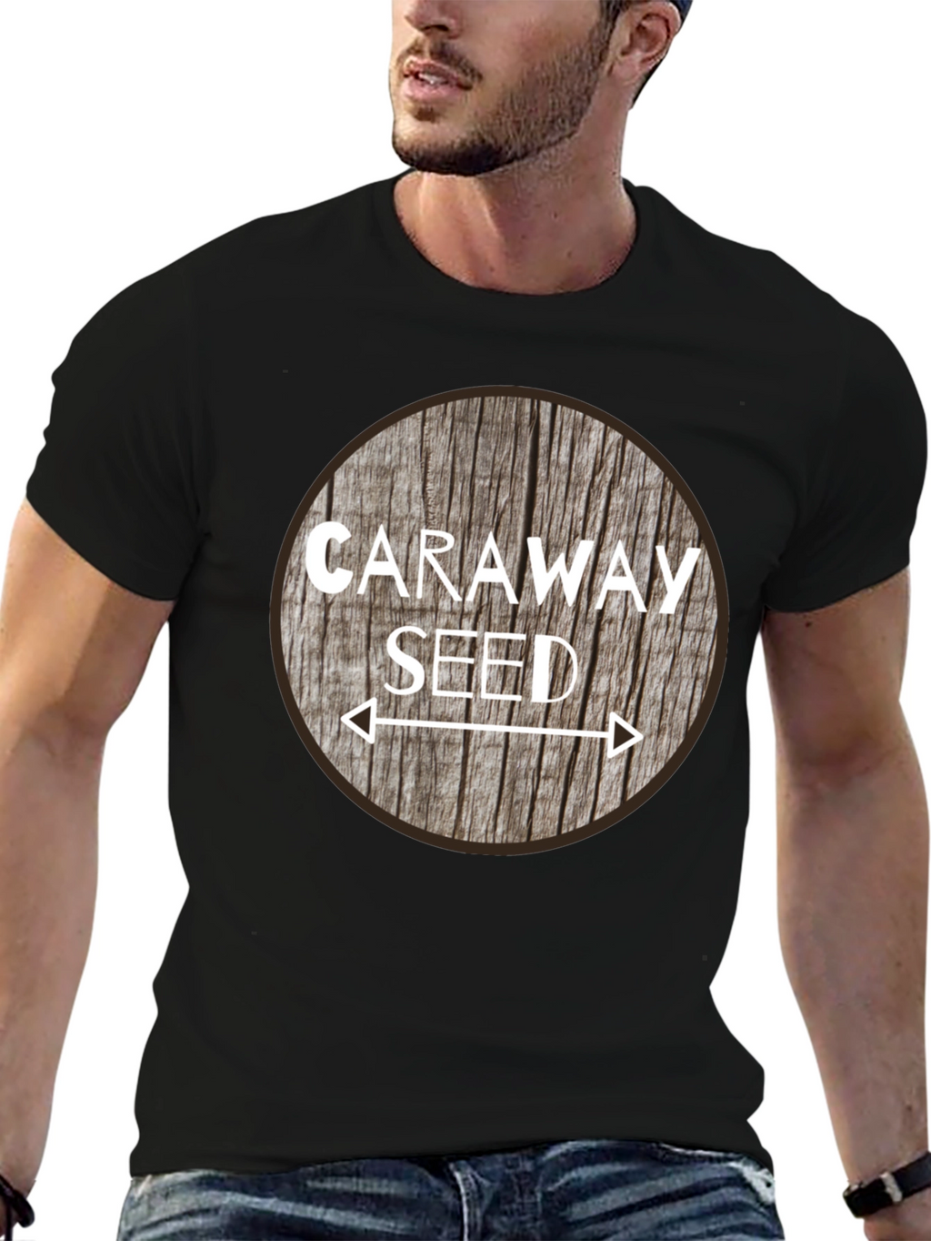 Caraway Seed T-Shirt - Natural Wood Design