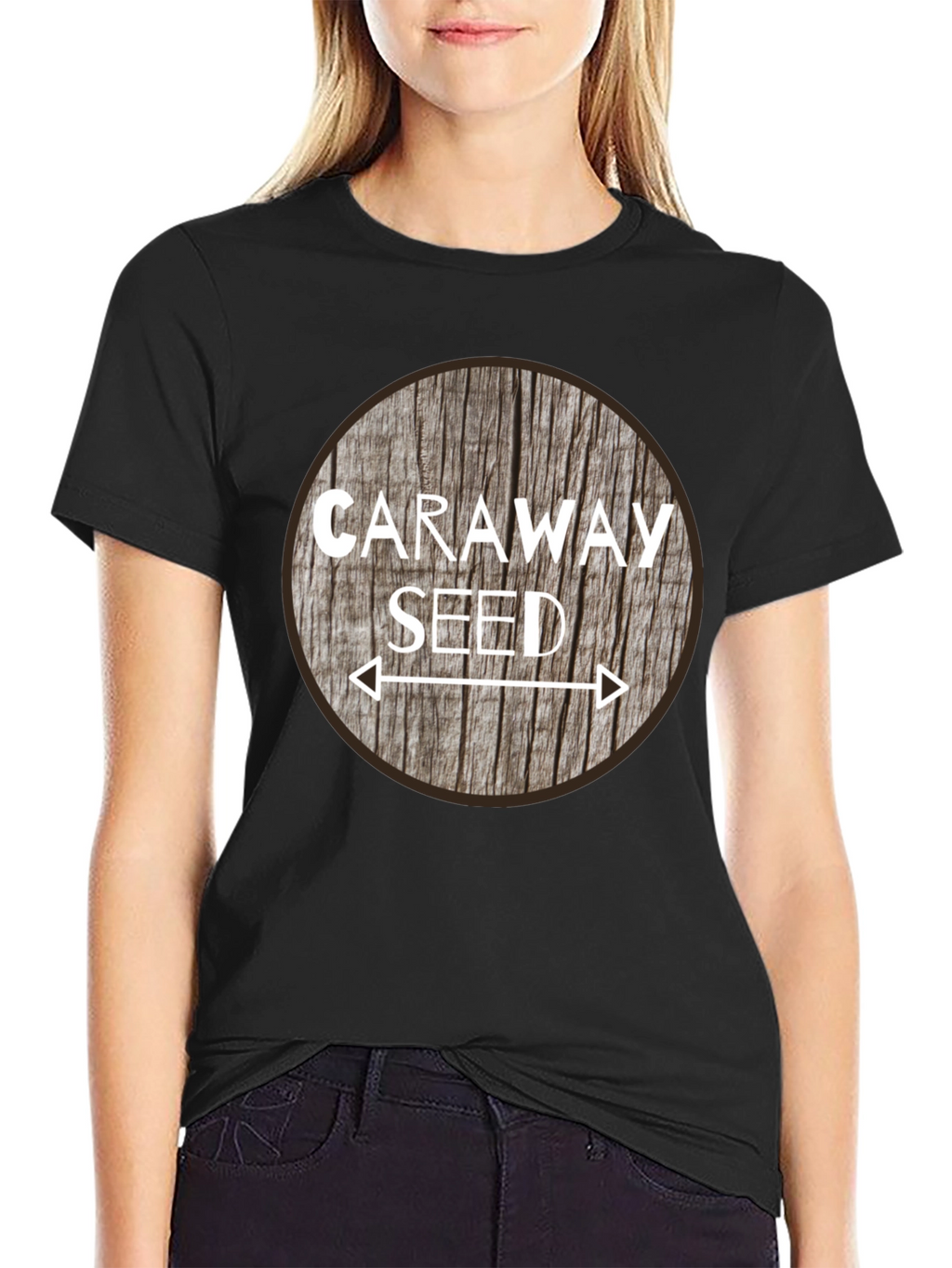 Caraway Seed T-Shirt - Natural Wood Design