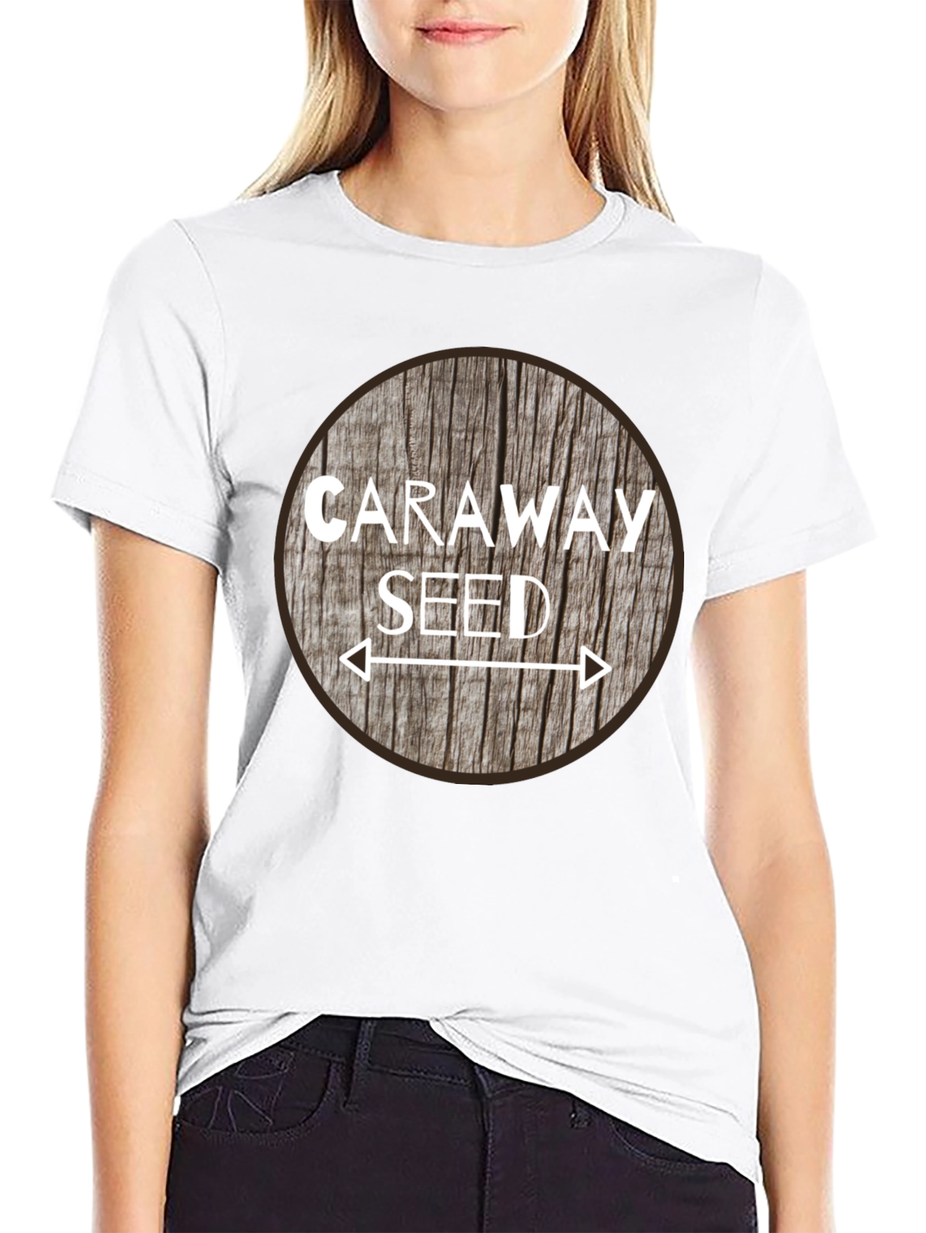 Caraway Seed T-Shirt - Natural Wood Design