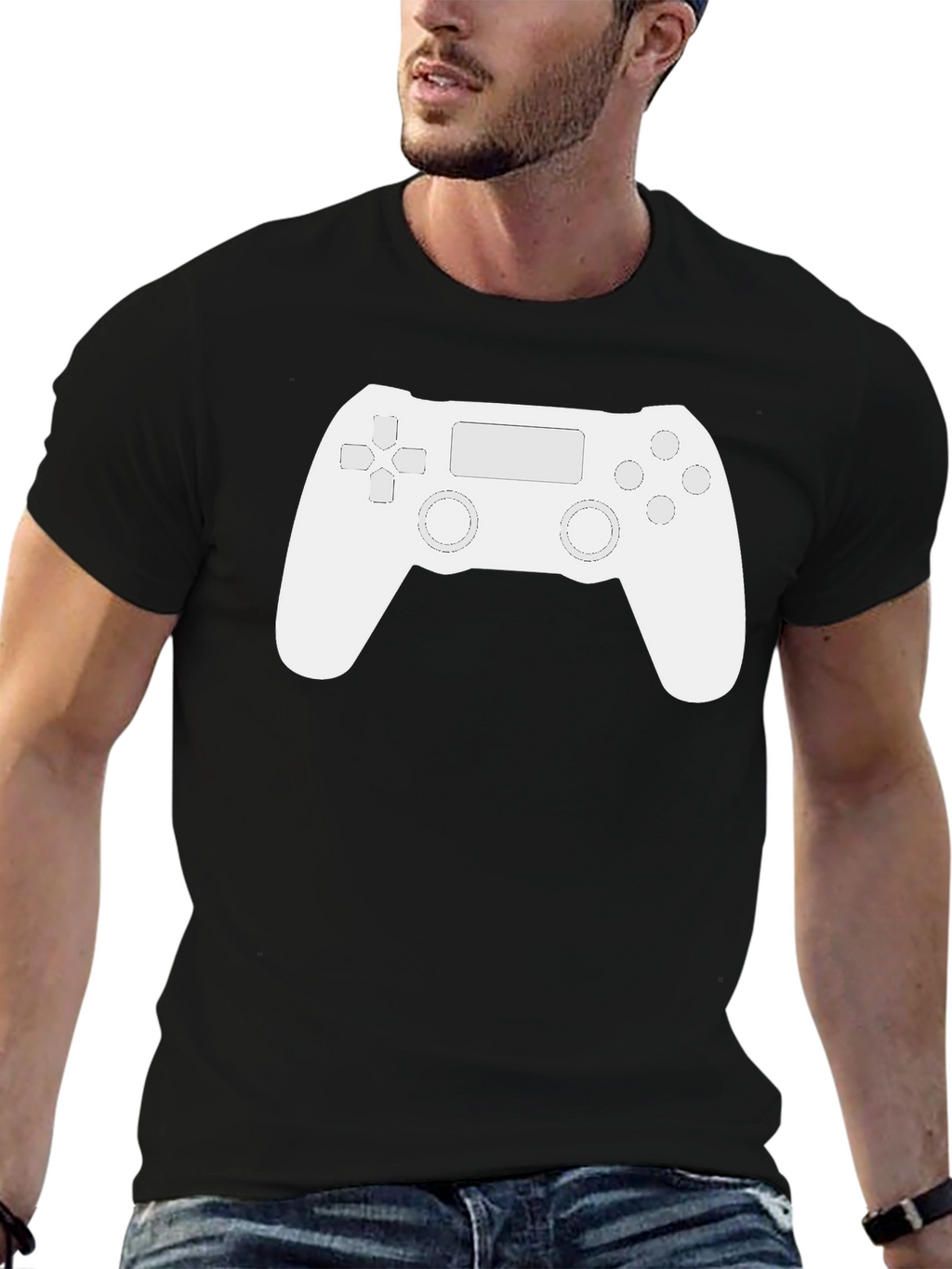 Gaming Controller Graphic Tee - Black