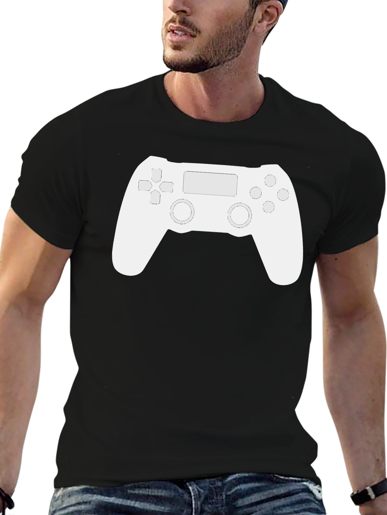 Gaming Controller Graphic Tee - Black