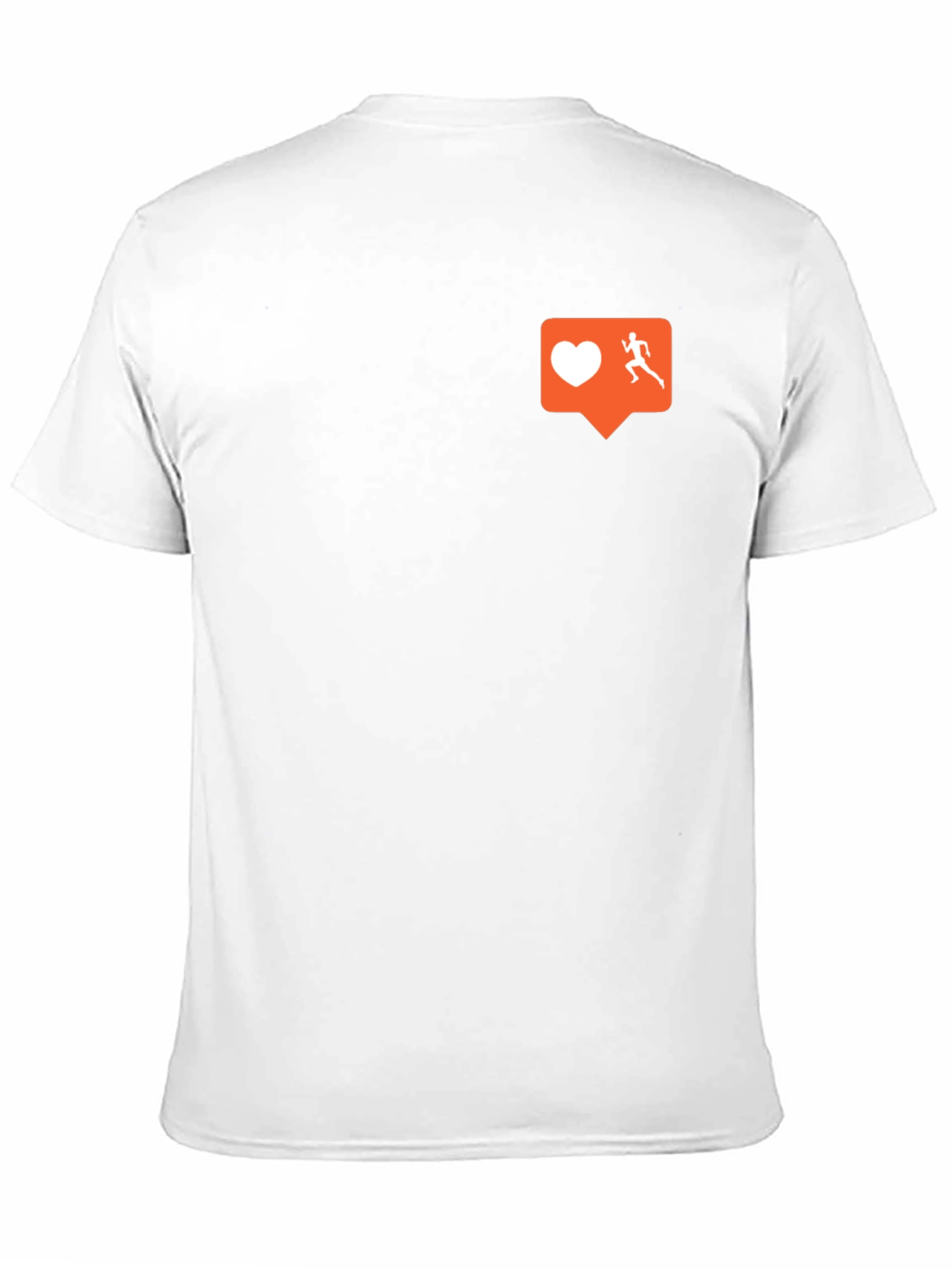 Runners Heart T-Shirt: Black Cotton Blend Motivational Design