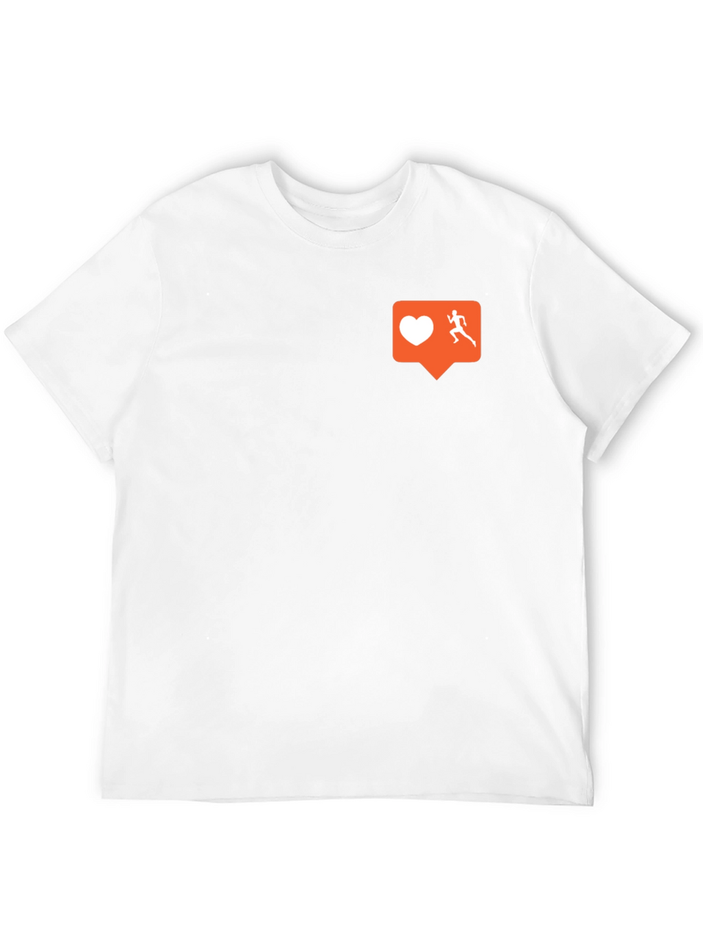 Runners Heart T-Shirt: Black Cotton Blend Motivational Design