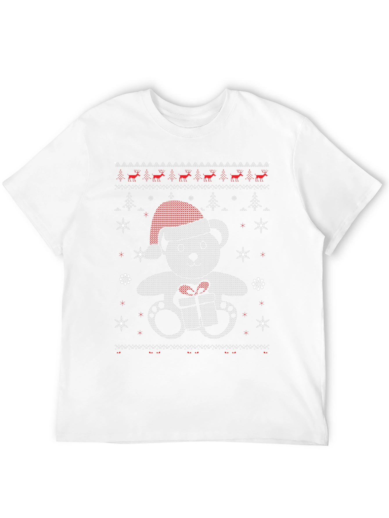 Festive Bear Christmas Knit T-Shirt
