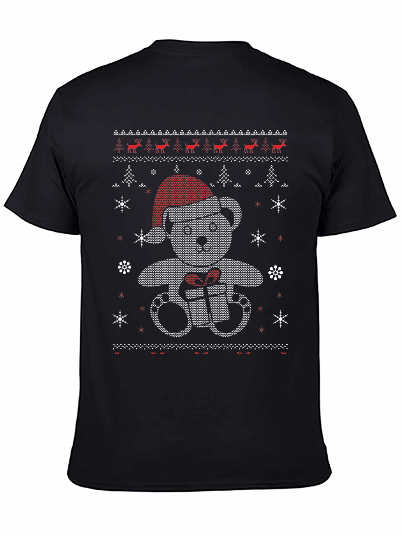 Festive Bear Christmas Knit T-Shirt
