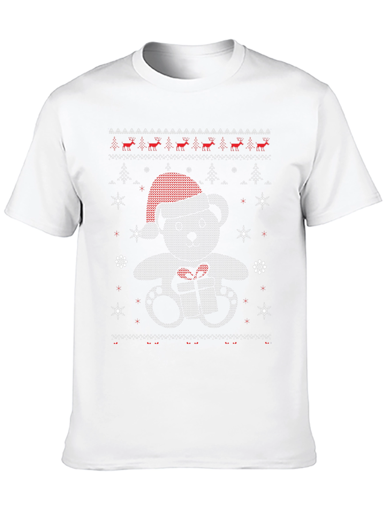 Festive Bear Christmas Knit T-Shirt